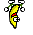 Banane à l'envers